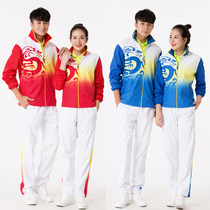 Customized group purchase autumn long sleeve volleyball clothing mens and womens air volleyball shuttlecock games ball match jacket