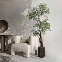 Simulation plant decoration Nandaizhu large fake tree landing green plant living room furnishings Nordic light luxury bonsai
