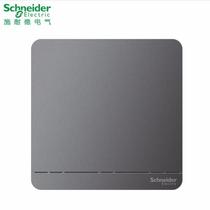 Schneider switch one two three four self-reset contact rebound intelligent normally open 86 type fluorescent Gray