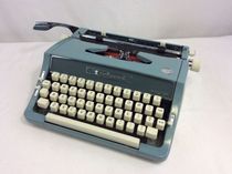 Brother guide manual portable typewriter Aqua blue green nice ornaments living room Collection