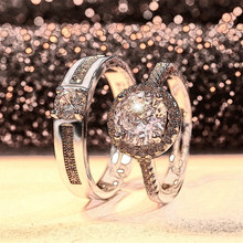 Имитационное бриллиантовое кольцо для пар свадебное обручение обряд обручения обряд обручального обручального обручального обручального обруча с фальшивым реквизитом женское кольцо может регулировать живого мужчину