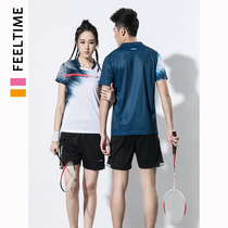 Badminton suit Mens and womens quick dry air short sleeve table tennis tennis volleyball suit jersey training uniform customization