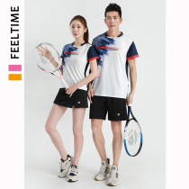 2021 summer new short sleeve sports suit mens custom printing volleyball table tennis training quick-dry badminton uniform women