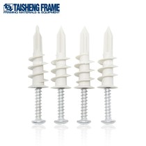 Spiral expansion screw Curtain gypsum board expansion tube Spiral screw-in gypsum board expansion plug