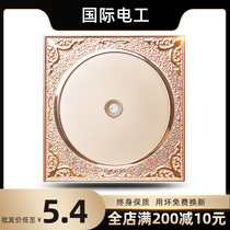 (TV socket) home Type 86 concealed carved gold European panel cable TV TV closed circuit TV