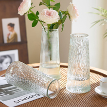 Стеклянная ваза маятник гостиная современная, простая, ветровая розетка, цветущие цветы, прозрачные, водяные вазы