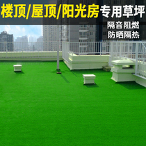 Plastic Emulation Lawn Carpet Artificial Green Turf Outdoor Engineering Ground Shield Roof Insulation Sunscreen Fake Lawn
