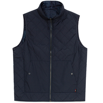 Noshilan cotton vest mens autumn and winter New outdoor windproof breathable cotton-filled warm two-sided light casual vest