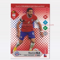 Panini leads to 2022 World Cup warm-up star card FF fans love M Isla Chile 110 #