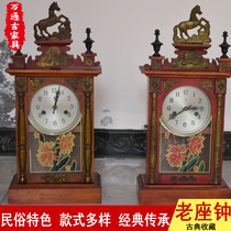 The Republic of China during the Cultural Revolution old objects old clock Old Bell old clocks in the old clock folk nostalgic window decoration