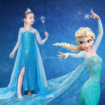 Halloween Childrens clothing Aisha adult ice and Snow 2 Aisha Pocahontas princess dress Girl parent-child cos performance dress