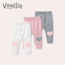 Fan Hunting Womens Baby Beats Bottom Pants 2022 Autumn Pure Cotton Outwear Baby Foreign Air Casual Girl Pants Spring Autumn