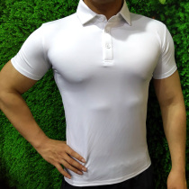 Sport POLO Shirt Private Coaching Speed Dry Tight Fit Workwear Custom Logo Short Sleeve Turnover Cardigan Fitness Workwear