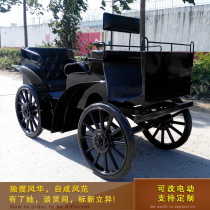 New small European-style tourist carriage scenic spot reception passenger Wedding Photography Exhibition Hall exhibition