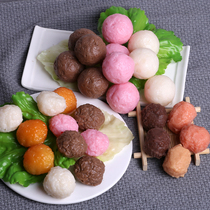 Maruko model emulated beef octopus shot fish balls Shrimp Balls food tasting food items Early Teach Toys