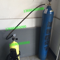Hospital gas cylinder trachea diving bottle flushing trachea inner wire G5 8 high pressure steel wire trachea joint interface oxygen