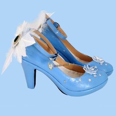 taobao agent Hatsune Miku Future COS Shoes 0665 Ice and Snow Miku Vjue Mi Snow CCOSPLAY shoes to draw