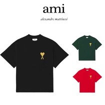 The new product discount) o) Tet) Rice Discount) Ami Paris gold silk embroidery caring short sleeve T-shirt male and female