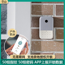 Decoration password key box wall-mounted adhesive hook punch-free remote authorization unlock smart fingerprint waterproof tank hot sale
