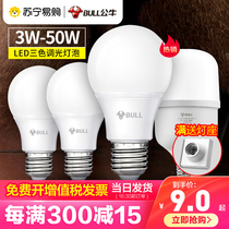 Bull led Bulb energy-saving lamp E27 screw mouth household super bright high power bulb E14 thread screw screw type 410