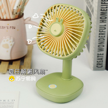 Charging fan small silent office desk desktop portable household mini fan 1438