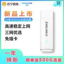 4G mobile wireless network Portable wifi device Unlimited traffic plug-in card Full Netcom wireless router Desktop laptop Internet treasure Car portable accompanying hotspot artifact