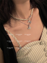 V West Queen Dang One Key Tender Filter Atmosphere Full of Diamond Saturn Pin Swaro Pearl Necklace choker