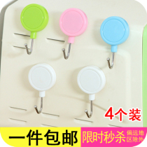 Strong magnet hook incognito magnetic invisible iron refrigerator sticker Kitchen microwave oven storage magnetic dormitory hook
