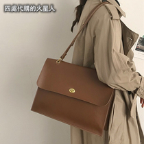 French ZAMP brand large capacity bag female 2021 new fashion wild shoulder bag autumn simple underarm bag