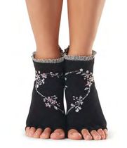 Toesox-yoga socks Pilates socks five-finger anti-slip socks bag back