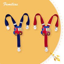 F family Japanese children cute wind strap clip Boy girl baby cartoon clothing with clip foreign accessories