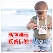 ins Nordic original wooden camera creative decorative neck hanging childrens toys photo props decoration ornaments