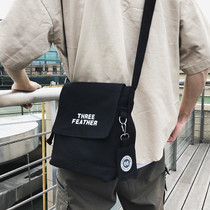 Day Department 100 lap single shoulder bag Canvas Small Backpack Boys Small Satchel and Tide Card Minimalist Student Leisure Skew Satchel