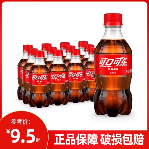 Coca -Mouth Coca -cola Карбонированный напиток 300 мл*12 бутылочных коробок с спрайт -спрайт -спрайт -спрайт нулевой кока -ли вода маленькая бутылка