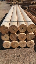 Douglas fir carbonized old house beam solid wood cylinder fir log outdoor anti-corrosion wood round wood column square bar