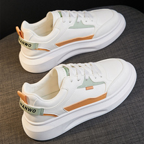 Fashion and comfortable~show origin material 2021 new thick-soled increased white shoes casual sports Korean shoes