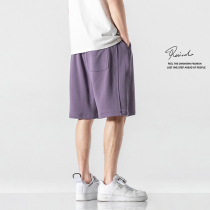 Japanese fashion brand sports shorts mens 2021 summer trend pure cotton five-point pants couple loose casual beach pants