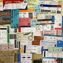 55 retro boarding pass luggage sticker ticket ticket boat ticket travel commemorative label postmark sticker trolley case sticker