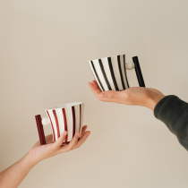 Mo language VNTG original design retro stripe Viking mug creative ceramic water Cup boys and girls coffee cup