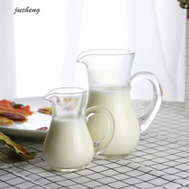ins Net red restaurant transparent glass small milk spoon chic iced coffee milk spoon with handle Mini Honey Cup