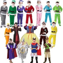 White Snow Princess Acting Out of Childrens Stage Performance Costume Princess Dress Seven Dwarfs Costumes Cosplay Adults
