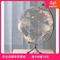 NonR Transparent HD Globe Large Student Teaching Metal Globe Levitation Home Decoration Design