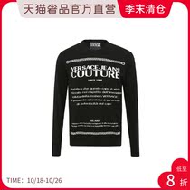 Versace round neck print long sleeve wool base sweater