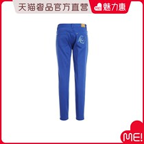 Sports blue letter beaded womens trousers classic New Year gift