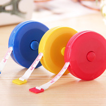 Cute plastic mini tape measure automatic telescopic small soft ruler clothing measuring ruler 1 5 meters tape random hair