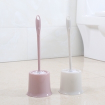 Toilet brush long handle to the dead corner toilet toilet brush cleaning decontamination round head household toilet brush set