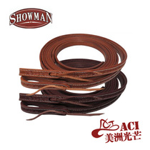 American imported Western cowboy long-handed reins Argentine cowhide carved riding reins American light
