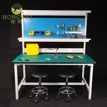 Assembly line work table Hanging board Anti-static workbench Laboratory console with socket parts tool table
