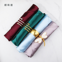 Upscale Thickened West Napkin boutique hotel Napkin Cloth Clubhouse Pie-cloth Like Plate Room Folded Flower Napkins Buttons