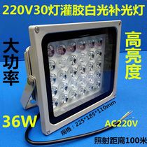 Fill light 220V100 meter white light monitoring fill light 30 array filled with glue white light 30W light